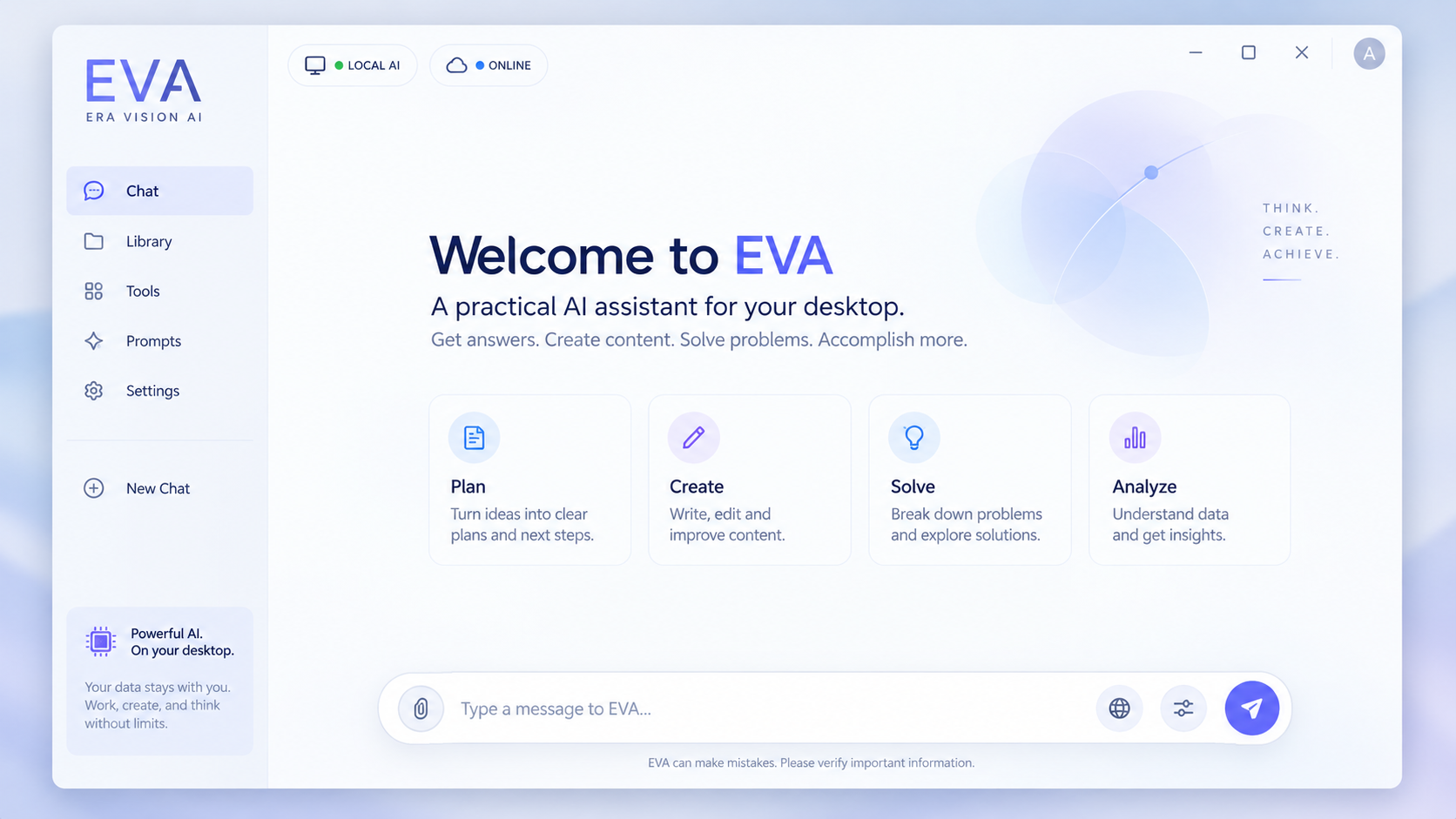EVA ERA VISION AI interface preview